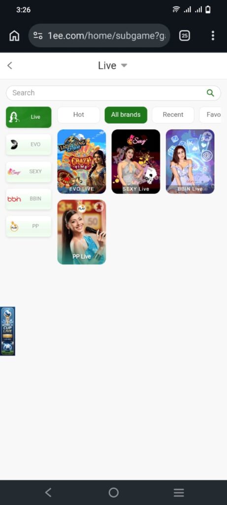 1ee live games